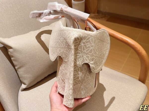 Loewe classic canvas elephant tote bag tote basket hand shopping bag 29×25×15cm