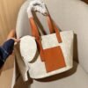 Loewe classic canvas elephant tote bag tote basket hand shopping bag 29×25×15cm