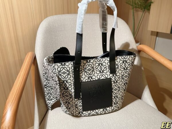 Loewe classic canvas elephant tote bag tote basket hand shopping bag 29×25×15cm