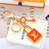 Louis Vuitton LV x TM Superflat Panda Keychain is a collaboration between the brand and Japanese artist Takashi Murakami