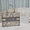 DIOR Beige Millefiori Embroidered Medium Book Tote 36 x 27.5 x 16.5cm Premium