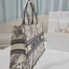 DIOR Beige Millefiori Embroidered Medium Book Tote 36 x 27.5 x 16.5cm Premium