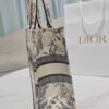DIOR Beige Millefiori Embroidered Medium Book Tote 36 x 27.5 x 16.5cm Premium