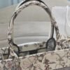 DIOR Beige Millefiori Embroidered Medium Book Tote 36 x 27.5 x 16.5cm Premium