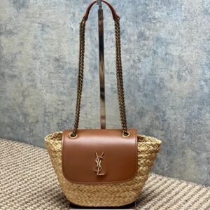 YSL new straw mini MANON bag high-end version 23x12x6cm