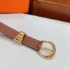 Hermès Ecuyere calfskin belt premium version width 2.4cm