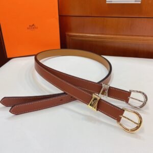 Hermès Ecuyere calfskin belt premium version width 2.4cm
