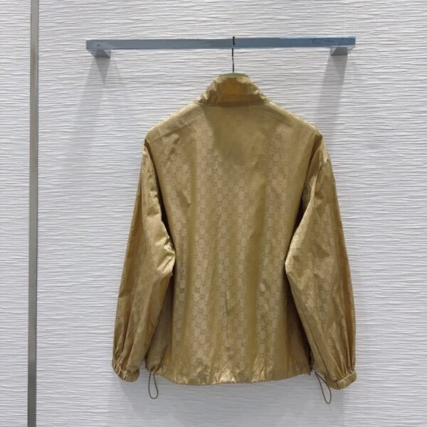 GUCCI summer new dark jacquard stand collar jacket + high waist shorts