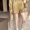 GUCCI summer new dark jacquard stand collar jacket + high waist shorts