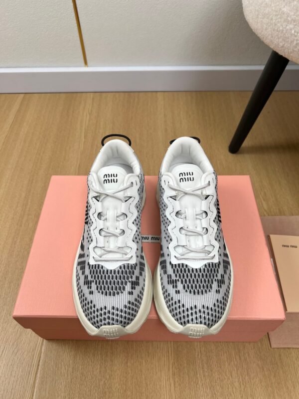 miumiu 2025 new technology fabric sneakers Premium Shoe thickness: 3.5cm