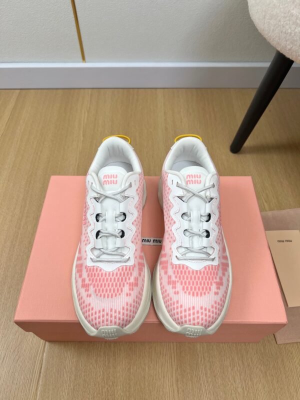 miumiu 2025 new technology fabric sneakers Premium Shoe thickness: 3.5cm