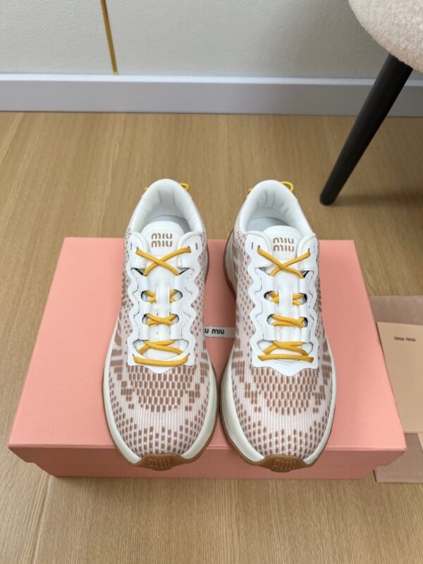 miumiu 2025 new technology fabric sneakers Premium Shoe thickness: 3.5cm