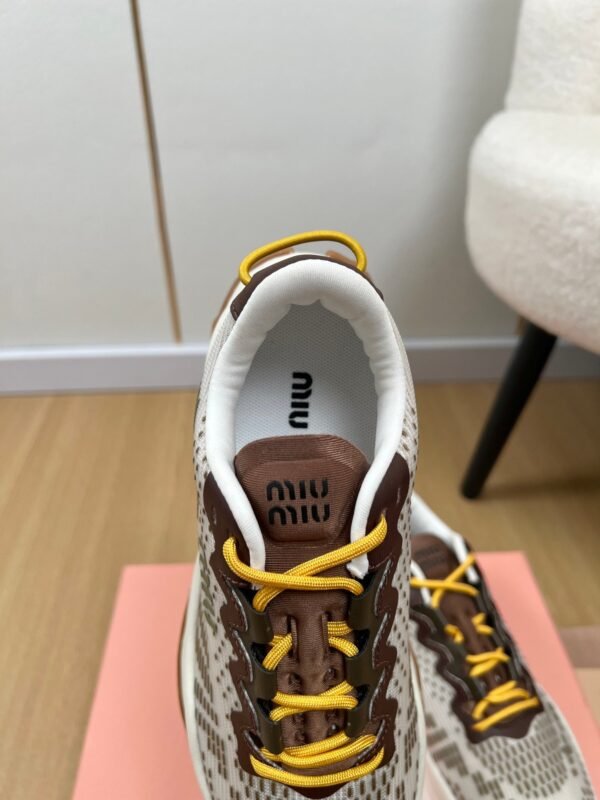 miumiu 2025 new technology fabric sneakers Premium Shoe thickness: 3.5cm