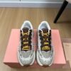 miumiu 2025 new technology fabric sneakers Premium Shoe thickness: 3.5cm
