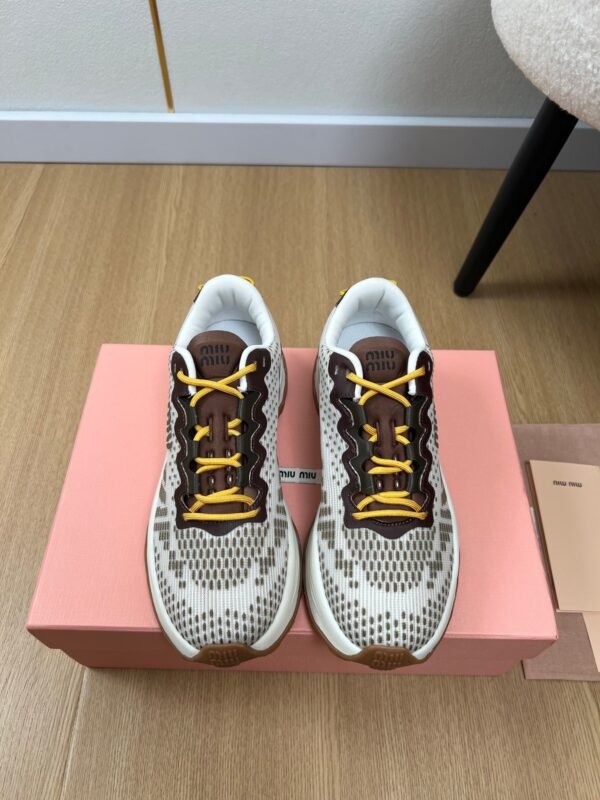 miumiu 2025 new technology fabric sneakers Premium Shoe thickness: 3.5cm
