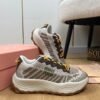 miumiu 2025 new technology fabric sneakers Premium Shoe thickness: 3.5cm