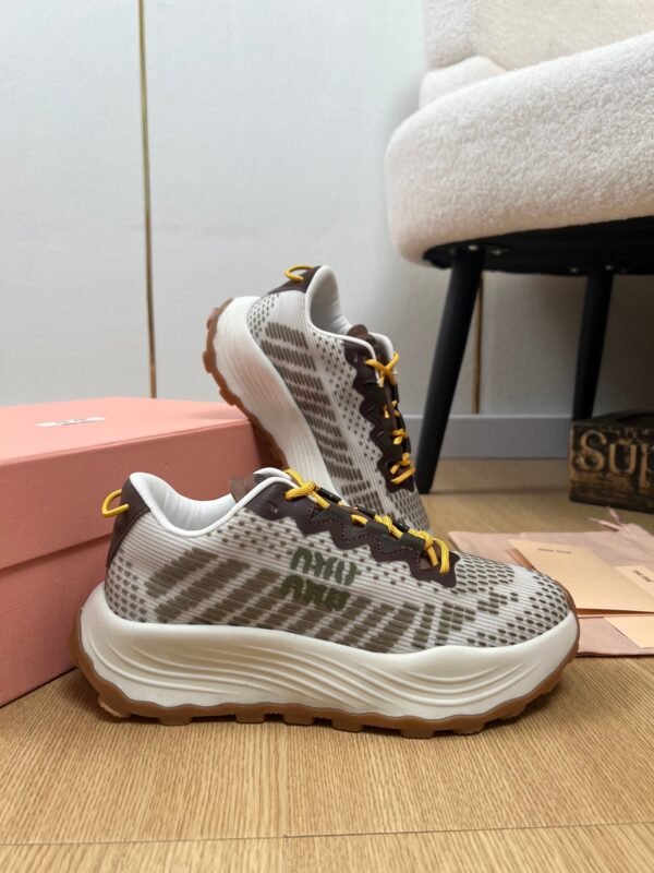 miumiu 2025 new technology fabric sneakers Premium Shoe thickness: 3.5cm