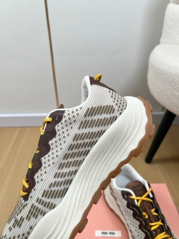 miumiu 2025 new technology fabric sneakers Premium Shoe thickness: 3.5cm