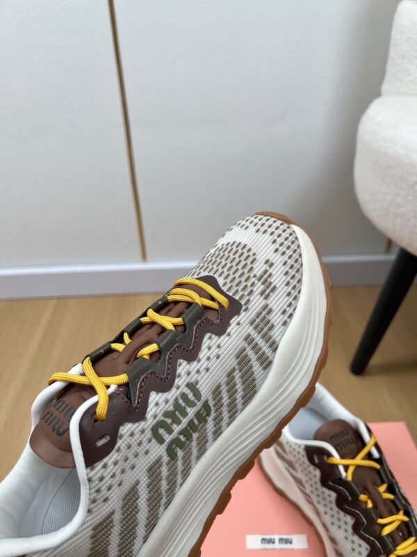 miumiu 2025 new technology fabric sneakers Premium Shoe thickness: 3.5cm