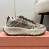 miumiu 2025 new technology fabric sneakers Premium Shoe thickness: 3.5cm