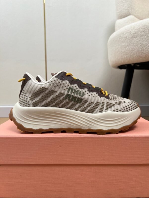 miumiu 2025 new technology fabric sneakers Premium Shoe thickness: 3.5cm