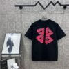 BALENCIAGA Simple letter LOGO + BB big letter printing process 330g round neck short sleeve high quality T-shirt