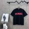 BALENCIAGA Simple letter LOGO + BB big letter printing process 330g round neck short sleeve high quality T-shirt