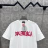 BALENCIAGA Simple letter LOGO + BB big letter printing process 330g round neck short sleeve high quality T-shirt