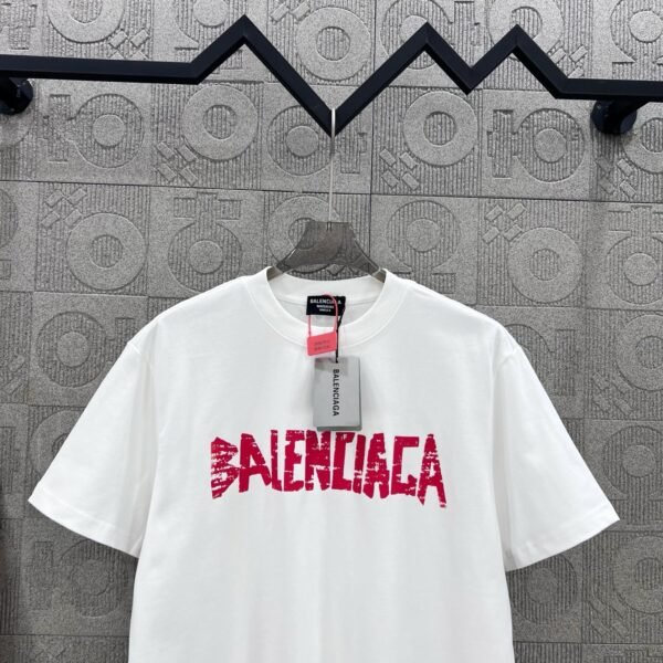 BALENCIAGA Simple letter LOGO + BB big letter printing process 330g round neck short sleeve high quality T-shirt