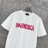 BALENCIAGA Simple letter LOGO + BB big letter printing process 330g round neck short sleeve high quality T-shirt