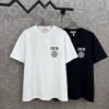 DIOR&Stone Island joint Stone Island logo three-dimensional glue process 330g round neck short-sleeved T-shirt high weight