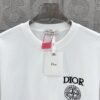 DIOR&Stone Island joint Stone Island logo three-dimensional glue process 330g round neck short-sleeved T-shirt high weight