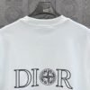 DIOR&Stone Island joint Stone Island logo three-dimensional glue process 330g round neck short-sleeved T-shirt high weight