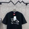 BURBERRY Hollow Warhorse LOGO logo three-dimensional glue dripping process 330g round neck short sleeve high quality T-shirt