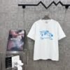BURBERRY Hollow Warhorse LOGO logo three-dimensional glue dripping process 330g round neck short sleeve high quality T-shirt