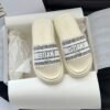 DIOR latest ultra-light letter beach thick-soled slippers advanced version of high-quality slippers