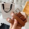 CELINE ELEGANT CHARM TAURILLON leather belt premium version