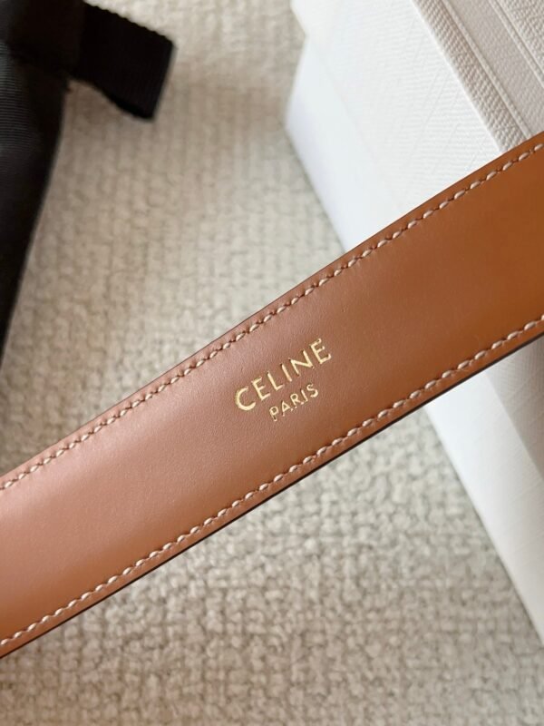 CELINE ELEGANT CHARM TAURILLON leather belt premium version