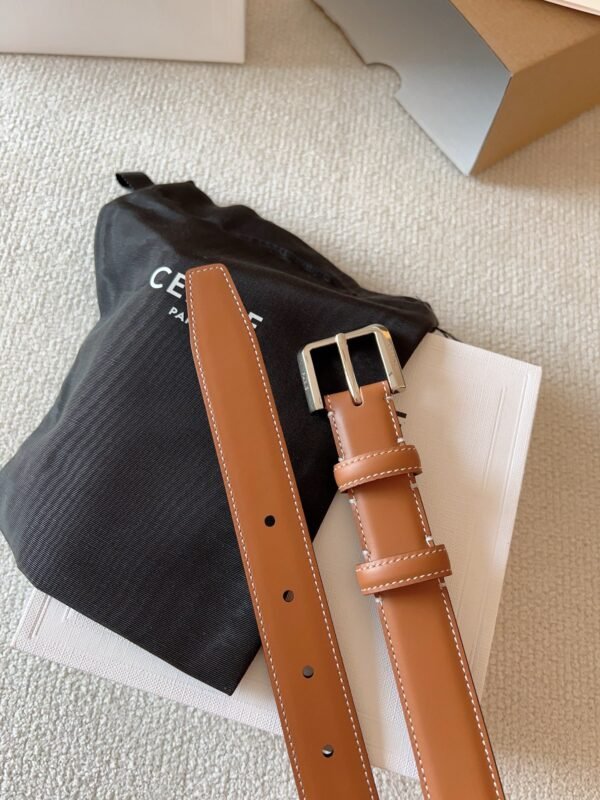 CELINE ELEGANT CHARM TAURILLON leather belt premium version
