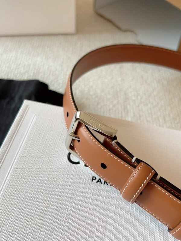 CELINE ELEGANT CHARM TAURILLON leather belt premium version