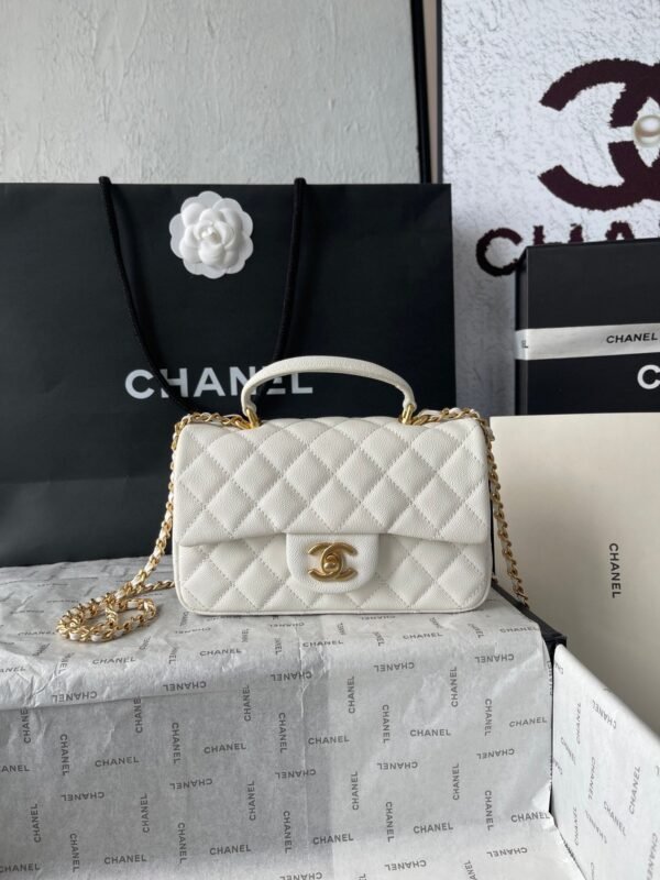 Chanel silver AS2431 ball pattern handbag autumn and winter latest CF handbag series advanced version size：20x14x7cm