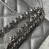 Chanel silver AS2431 ball pattern handbag autumn and winter latest CF handbag series advanced version size：20x14x7cm