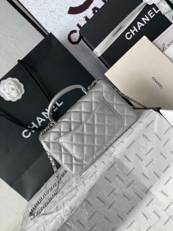 Chanel silver AS2431 ball pattern handbag autumn and winter latest CF handbag series advanced version size：20x14x7cm