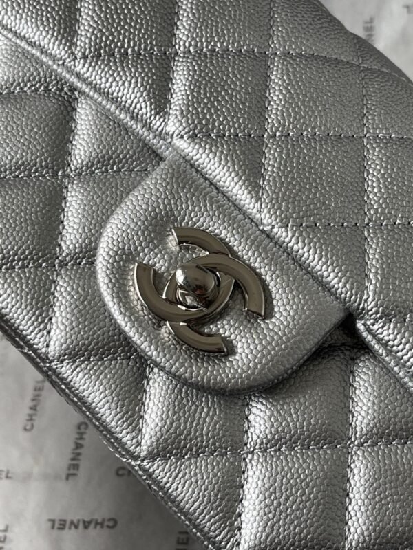 Chanel silver AS2431 ball pattern handbag autumn and winter latest CF handbag series advanced version size：20x14x7cm