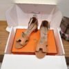 Hermès new high-heeled sandals