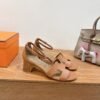 Hermès new high-heeled sandals