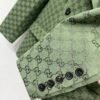 GUCCI series green jacquard suit jacket advanced handmade high-quality clothing