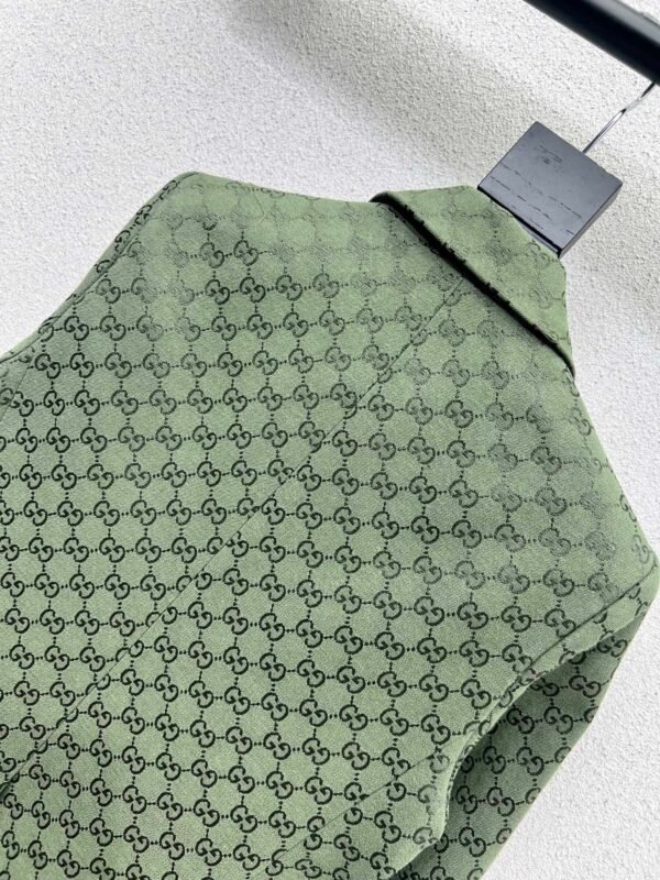 GUCCI series green jacquard suit jacket advanced handmade high-quality clothing