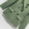 GUCCI series green jacquard suit jacket advanced handmade high-quality clothing