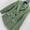 GUCCI series green jacquard suit jacket advanced handmade high-quality clothing